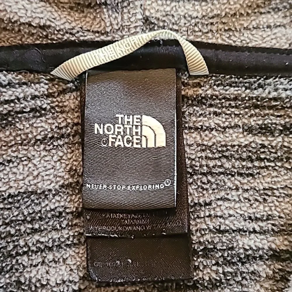 The north face womens gray zip up polartec‎ fleece jacket size small